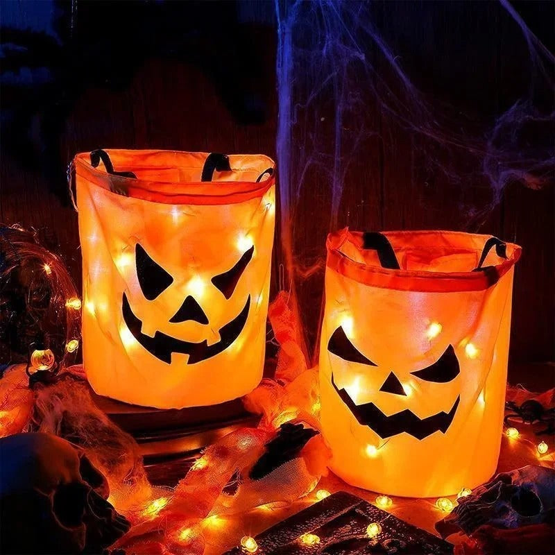 LED Halloween Trick or Treat Bucket