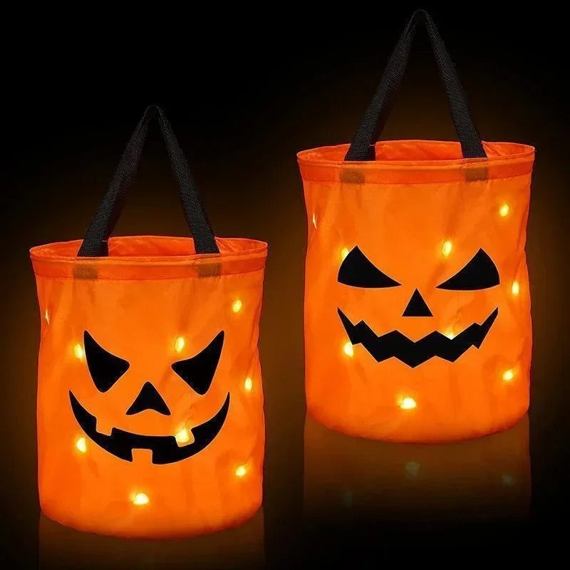 LED Halloween Trick or Treat Bucket