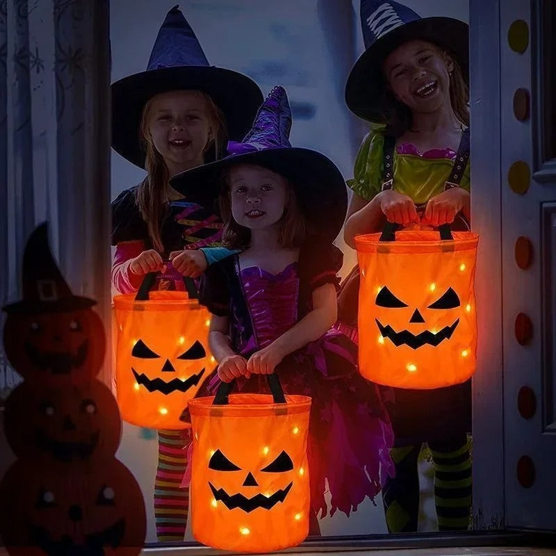 LED Halloween Trick or Treat Bucket